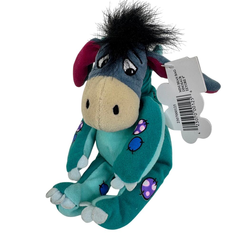 5 for $25| Mouseketoys Mini Bean Bag‎ Dinosaur Eeyore 9" Plush -Dinosaur Costume